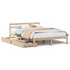 vidaXL Massivholzbett ohne Matratze 120x190 cm Kiefernholz