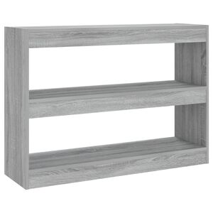vidaXL B&uuml;cherregal/Raumteiler Grau Sonoma 100x30x72 cm