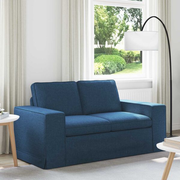 vidaXL Sofa Blau Gesamtabmessungen: 162 x 80 x 82 cm (B x T x H) Samt
