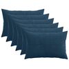 vidaXL Kissenbezug 6 stk. ALMELO Marineblau 40 x 60 cm Cord
