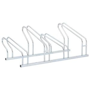 vidaXL Fahrradst&auml;nder f&uuml;r 4 Fahrr&auml;der Freistehend Verzinkter Stahl