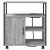 vidaXL Schrank mit Ladestation Mit Rad Graues Sonoma 61 x 46 x 67 cm