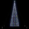 vidaXL LED-Weihnachtsbaum mit 800 LEDs Mehrfarbig 400 cm Eisen