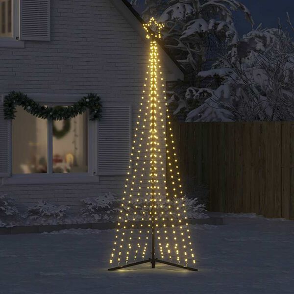 vidaXL LED Weihnachtsbaum 495 LEDs Warmweiß 300,5 cm