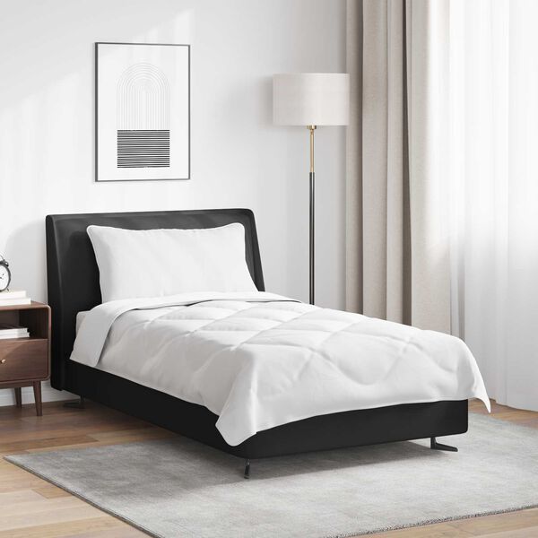 vidaXL Bettdecke mit Kissen 2 pcs Wei&szlig; Mikrofaser