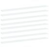 vidaXL B&uuml;cherregal-Bretter 8 Stk. Wei&szlig; 100x10x1,5 cm Holzwerkstoff