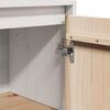 vidaXL Sideboard Wei&szlig; 60x34x75 cm Massivholz Kiefer