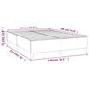 vidaXL Boxspringbettgestell Dunkelbraun 140x190 cm Stoff