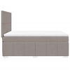 vidaXL Boxspringbett mit Matratze Taupe 140x190 cm Stoff