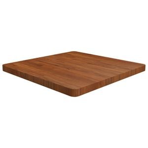 vidaXL Tischplatte Quadratisch Dunkelbraun 70x70x4cm Behandelte Eiche