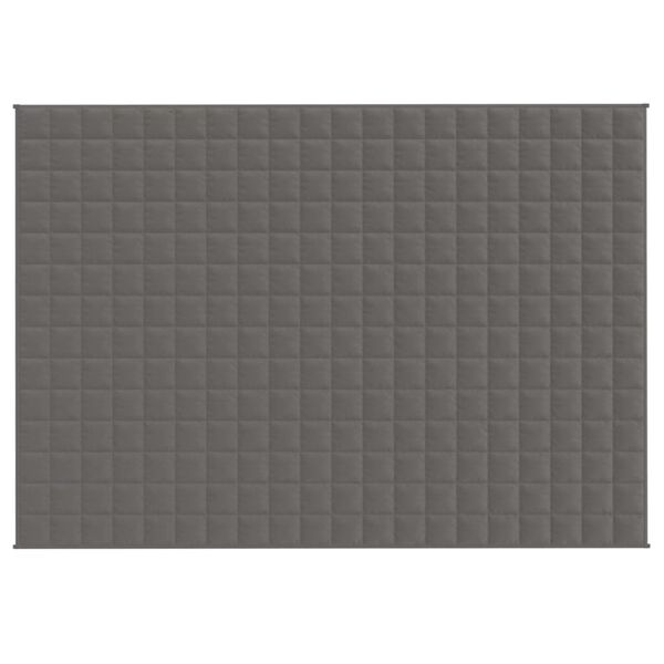 vidaXL Gewichtsdecke Grau 140x200 cm 6 kg Stoff