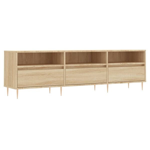 vidaXL TV-Schrank Sonoma-Eiche 150x30x44,5 cm Holzwerkstoff