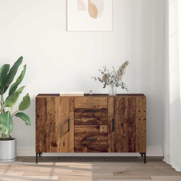 vidaXL Sideboard mit Schubladen Altholz 100 x 36 x 60 cm Holzwerkstoff