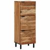 vidaXL Highboard mit Regal Natur 40 x 33,5 x 110 cm Massivholz Akazie