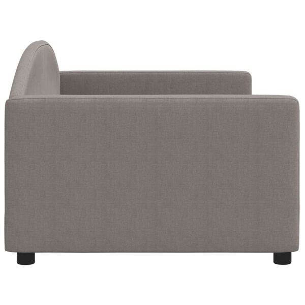 vidaXL Tagesbett Taupe 90x200 cm Stoff