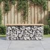 vidaXL Gartenbank aus Gabionen 103x31,5x42 cm Massivholz Kiefer