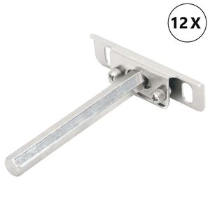 vidaXL Regaltr&auml;ger Schwebend 12 Stk. Unsichtbar &Oslash;12x100 mm