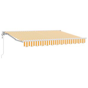 vidaXL Elektrische ausziehbare Markise Orange 3,5 x 2,5 m