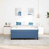 vidaXL Boxspringbett Blau 160 x 200 cm Samt