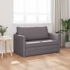 vidaXL Schlafsofa 110cm Grau Kunstleder