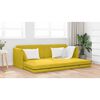 vidaXL Boden-Sofa-Bett 200cm Gelb Samt
