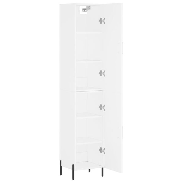 vidaXL Highboard Weiß 34,5x34x180 cm Holzwerkstoff