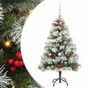 vidaXL K&uuml;nstlicher Weihnachtsbaum Gr&uuml;n und Wei&szlig; 150 cm