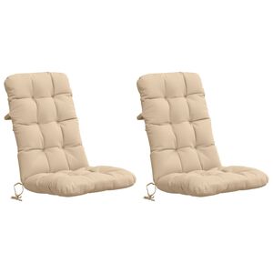 vidaXL 2-teiliges Hochlehner Kissenset VIANEN 100 % Polyester Creme