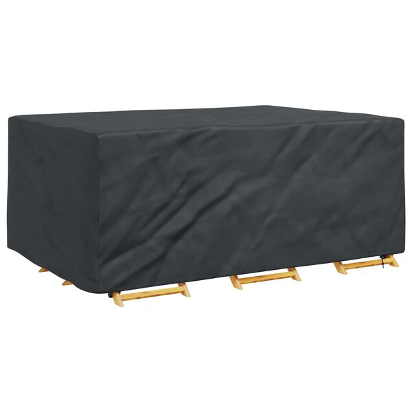 vidaXL M&ouml;belbezug Uni Schwarz 230 x 165 x 80 cm 210D