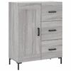 vidaXL Highboard Grau Sonoma 69,5x34x180 cm Holzwerkstoff