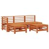vidaXL Garten-Lounge-Set 5 pcs Wachsbraun Massives Kiefernholz
