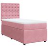 vidaXL Boxspringbett mit Matratze Rosa 80x200 cm Samt