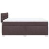 vidaXL Boxspringbett mit Matratze Dunkelbraun 140x190 cm Stoff