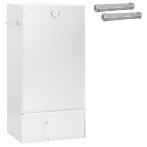 vidaXL R&auml;ucher Ofen 3 Stk. 44,5 x 29 x 83 cm Verzinkter Stahl Silber