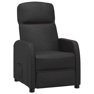 vidaXL Relaxsessel Schwarz Kunstleder