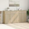 vidaXL Sideboards 2 Stk. Sonoma-Eiche 79x38x80 cm Holzwerkstoff