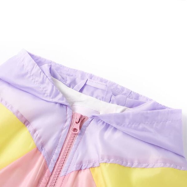 Kinder-Kapuzenjacke mit Reißverschluss Mehrfarbig 128