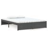 vidaXL Massivholzbett Grau 135x190 cm