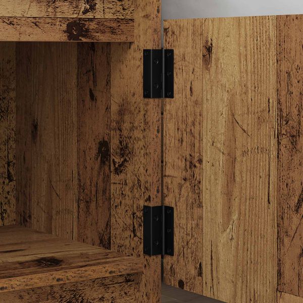 vidaXL Scharnier 12 pcs Schwarz 38 x 17 x 60 mm Eisen