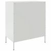 vidaXL Sideboard Weiß 68x39x79 cm Stahl