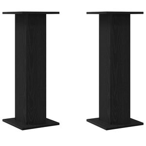 vidaXL Lautsprecherst&auml;nder 2 Stk. Schwarz Eichen-Optik 30 x 30 x 80 cm