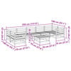 vidaXL 8-tlg. Garten-Sofagarnitur Kiefernholz Impr&auml;gniert