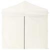vidaXL Partyzelt Faltbar mit Seitenwänden Creme 2x2 m