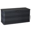 vidaXL Gartenbox Schwarz 117&times;45&times;56 cm