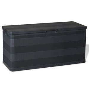 vidaXL Gartenbox Schwarz 117&times;45&times;56 cm
