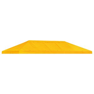 vidaXL Pavillon-Blendenbezug 6 x 3 m Gelb Polyester 190
