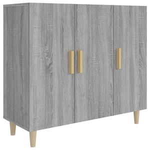 vidaXL Sideboard Grau Sonoma 90x34x80 cm Holzwerkstoff