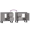 vidaXL Badschrank Grau Sonoma 65x33x60 cm Holzwerkstoff