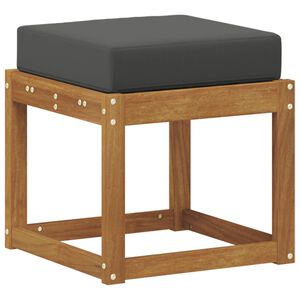 vidaXL Hocker Bank Massivholz Akazie Natur und Anthrazit