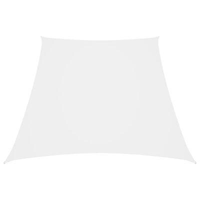 vidaXL Sonnensegel Oxford-Gewebe Trapezförmig 2/4x3 m Weiß